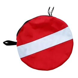 Acessórios redondos bandeira de mergulho mergulho mangueira bocal regulador saco de engrenagem com zíper alça de transporte