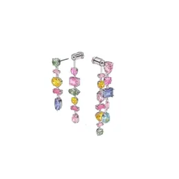 Swarovskis Earrings Designer Jewelry Women 원래 고품질 매력 새로운 흐름 귀걸이 화려한 귀걸이 여성