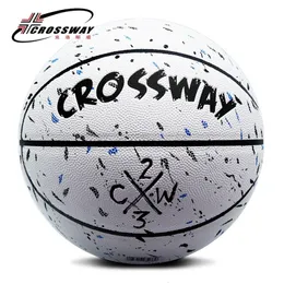 s Brand CROSSWAY L702 Basketballball, PU-Material, offizielle Größe 7, Basketball, kostenlos, mit Netztasche, Nadel 231220