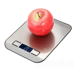 Electronic Digital Food Kitchen Scale 5kg 10kg/01g LCD Display 304 Stainless Steel Weight Grams Balance Measuring Food Scales Baking Small Gram Weighing Scale