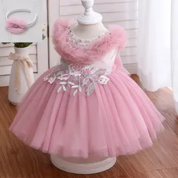 YOLIYOLEI Пушистые воротницы для девочек платье цветочные свадебные платья для вечеринки для бального платья аппликации детская одежда с бисером 231221