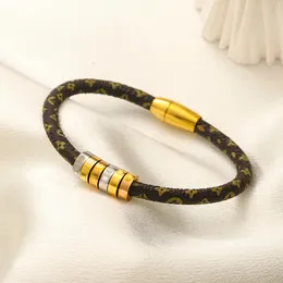 Pulseira de bloqueio de moda clássica jóias designer de pulseira Brande Bracelet Leather Bracelet para homens e mulheres Amantes Jóias Presente de joias