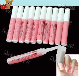 100pcslot cola de unhas rosa 2G Mini Profissional Beauty Nail Art Glue Acrílica Decorate Tips7594414