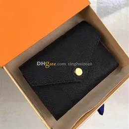 Neue Designerinnen Frauen Fashion Casual Zoe Coin Geldbörse M62935 Hochwertige geprägte Lederschnalle Wallet Box Verpackung Inventory322o