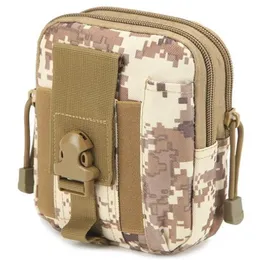 حامل أداة بولي متعدد الأغراض EDC Pouch Bag Camo Bag Military Nylon Fetity Tactical Pack Camping Heaking288H