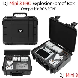 Drohnenzubehör für DJI Mini 3 Storage Box Tragbarer Koffer Hard Shell Pro Explosionssicherer Drop -Lieferkameras p o Drohnen DHWPL
