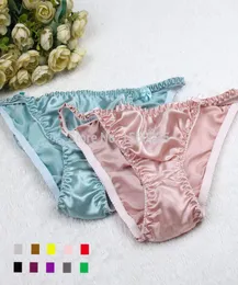 Wholepure Silk Panties Women Mulberry Silk Briefs Lowwaist Lingerie T Thongs MLXL7551892