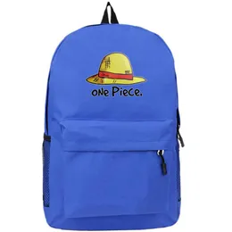 Straw Plecak One Piece Day Pack Monkey D Luffy Hat School Bag Cartoon Print RucksAck Sport School Torebage Outdoor Daypack