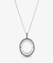 Nova chegada 100 925 Sterling Silver Reversible Circle Circle Jewelry fabricação para mulheres presentes 7489939