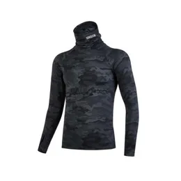 Mäns T-shirts Men's Long Sleeve T-shirt Turtleneck Stretch Tight Clothing Jogger Gym Running Training Backing Shirt Casual Long Sleeved Manl2312.21