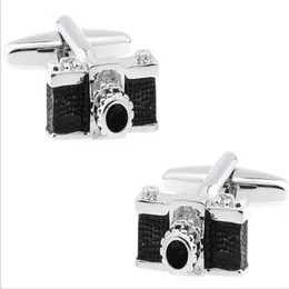 Gemelli per fotocamera dal design unico per gemelli da uomo in rame, gemelli di nozze, gioielli di moda, regalo di Natale C053255T