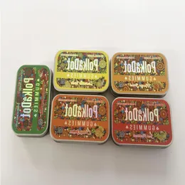 Caixas de ferro de embalagem de Polkadot 4 gramas gummies azedar Martinelli manga aquática