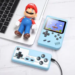 Players Portable Macaron Handheld Double Players Game Console Player Retro Video Can Store 500 In 1 Games 8 Bit 3.0 Inch Colorful LCD Crad