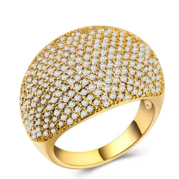 Milangirl High Quality Big CZ Rings Bling For Women Wedding Engagement Fashion Jewelry 231221