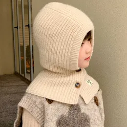 Berretto per bambini/berretti con teschio Genitore Autunno/Inverno Balakrafa Pullover Collo Cappello di protezione per le orecchie Cappello lavorato a maglia caldo e freddo per bambini One Piece 377