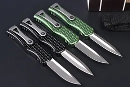 New High End M7694 AUTO Tactical Knife D2 Satin Blade CNC Anti-slip 6061-T6 Handle EDC Pocket Gift Knives With Nylon Bag