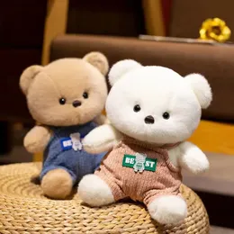 23CM Cute Strap Pants Bear Plush Toys Lovely Animal Pillow Stuffed Soft Companion Comfort Doll For Children Gift 231220