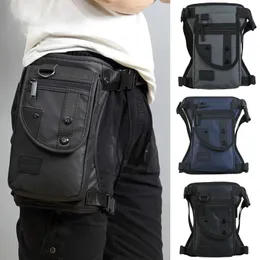 Men Nylon Drop Legs Bags Fashion Hip Waist Pack Thigh Bum Packs Multifunction Tactical Riding Male Shoulder Messenger Bag 231220