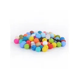 آخر 12 مم Sile Beads Food Grade Hething Pheming Round Roulding Colorf Diy Necklace Teether Jewelry Sensory Drop Deliv Dhgarden DHEX1