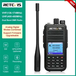 Talkie Walkie Tallie Retevis RT3S DMR Dijital Ham Radyo İstasyonları Walkie Talksies Profesyonel Amatör İki Yol VHF UHF GPS APRS 5W L230816