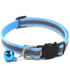 Einstellbare reflektierende Hundehalsbänder Haustierhalsbänder mit Glocken Charm-Halskettenhalsband für kleine Hunde Katzenhalsbänder Heimtierbedarf V4251193