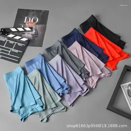 Calzoncillos Ropa interior para hombres Modal Textura sin costuras Cómodos boxeadores transpirables Tallas grandes Boxer Shorts Hombres