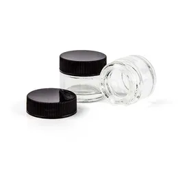 5 ml Glaskoncentratskruvtoppburkar för Essential Concentrate Lip Balm Makeup Dab Containers