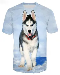Men039s Tshirts pies psa husky 3d print tshirt harajuku zwierzę