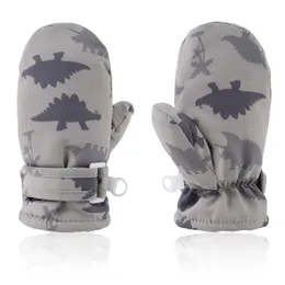 Winter Baby Jungen Handschuhe mit Dinosaurier Kleinkind Hände warme Kinder Jungen Fäustlinge Schnee Handschuhe Kinder Boy Cartoon Fäustlinge für 1-5 y D 231221