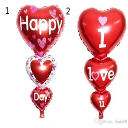 Balloon 2 storlekar Baloon Big I Love You Ang Happy Day Balloons Party Decoration Heart Engagement Anniversary Weddings Valentine Ball292L