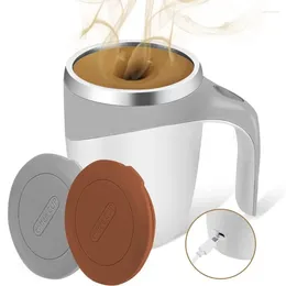 머그잔 자동 교반 자기 머그잔 충동 가능한 모델 커피 컵 전기 게으른 밀크 쉐이크 회전