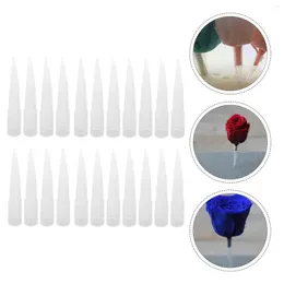 Wreaths Decorative Flowers 100 Pcs Flower Stem Tubes Fixed Tube Bouquets Wedding Floral Vials Bouquet Water Vases Bulk