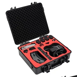 Acessórios para drones Caixa de armazenamento Caixa portátil Compatível para DJI Avata Goggles2/FPV Viciado voador V2 Caixa de transporte à prova d'água DRO DHMOA