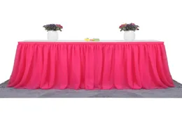 Table Skirt 183 X 77 Cm Tutu Tulle Tableware Cloth Wedding Party Baby Shower Home Decor Skirting Birthday8254211