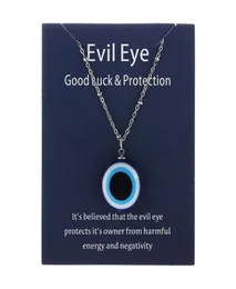 1PC Blue Glass Evil Eye Naszyjnik dla kobiet mężczyzn Turcja Lucky Naszyjnik Choker Jewelry Akcesoria 5608048