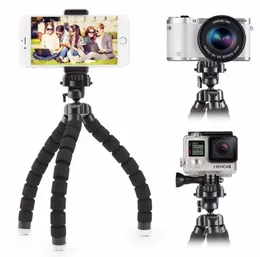 iPhone을위한 미니 유연한 스폰지 옥토퍼스 삼각대 6 7 7p 8 8p Samsung Xiaomi Huawei 스마트 폰 Gopro 카메라 디지털 카메라 삼각대 Min7508608