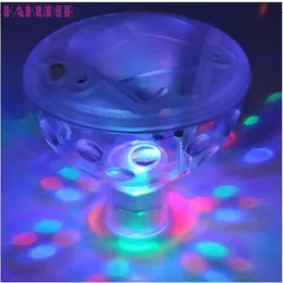 Basen Light Floating Podwodna LED Disco Light Glow Pokaż pływającą basena lampa spa lampa lumuiere disco piscine228y