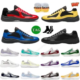 New Designer Mesh American cup Low Leather Dress Shoes Nylon PVC Lace-up Triple Black White Green Pink Men Women Trainers Casual Loafers Platform Sneakers