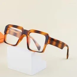 Sonnenbrillen Frames luxuriöse handgefertigte Vintage Retro Square Brille Rahmen Rahmen männlicher Myopie Antiblau-Licht Frauen klare Linsen optische Brillen