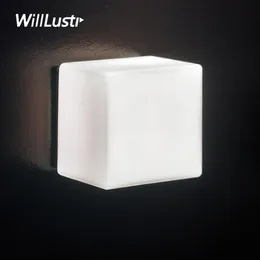 WillLustrust Itre Cubi Duvar Sconce Lambası Ufficio Stile Tasarım Modern Işık Restoran Kapısı Sundurma Vanity Işık Yenilik Küce