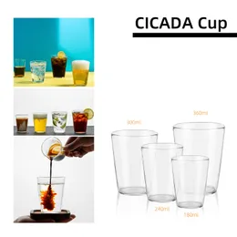 MHW 3Bomber Water Drinking Cups Reutilable Coffee Coffee Coffee Coffee Glass Classical Home Kitchen Acessorie 231221