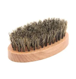 Natural Boar Bristles Beard Brushes Portable Wooden Bathroom Facial Massage Cleaning Brush Household Beauty Clean Tools2782086