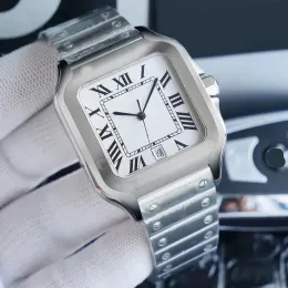 U1 Top Designer Großhandel klassische Männer Luxury Square Watch 40mm Geneve Echtes Edelstahl Mechanischer Uhr Hülle und Armband Mode Lexwathces