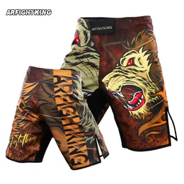 MMA Fire Lion Men's Shorts Fighting Competition Training Jujutsu Gym Running Shorts MMA Muay Thai Quick Dry Fighting Shorts Summer