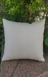 DIY Sublimation Beige Pillow Case Poly Linen Hela tomma kuddeöverdragsprover i olika storlekar9865501