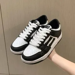 Amris Shoes Skel 고품질 운동화 남성 여성 캐주얼 신발 뼈 가죽 운동화 고급 스켈란드 블루 레드 흰색 검은 녹색 Vray 커플 캐주얼 신발