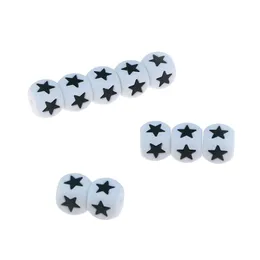 Altro Sile Cube Star Beads 12Mm Bpa Perline da masticare Food Grade Massaggiagengive Catena ciuccio fai da te Chewelry Giocattolo sensoriale Drop Delivery Je Dhgarden Dh24K