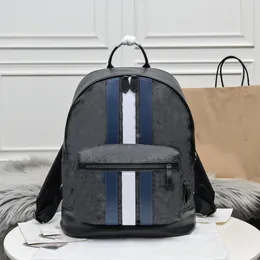 tragbare Reisemänner Designer Rucksack Spiegel Qualität Track Computertaschen Leder Luxurys Umhängetasche Blau weiße Gurt gedruckt Luxus Schulter -Rucksack für Frauen