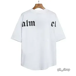 الرجال tirts Palm Angel T Shirt Summer Mens Graffiti T Shirt Palms Angels City Designer Limited Inkjet Letter Printing Women’s Palmangel 4490