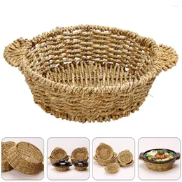 Tapetes de mesa Coreano Cozinhar Tigela de Pedra Trivet Weave Dolsotukbaegi Bandeja Pot Mat Protetor de Placemat Isolado Térmico para